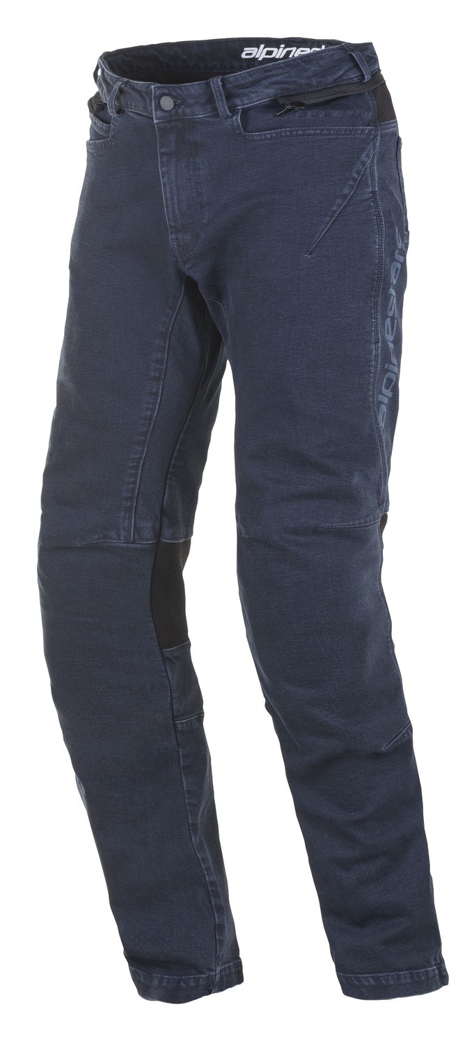 kalhoty, jeansy COMPASS PRO RIDING, ALPINESTARS (tmavá modrá) 2023