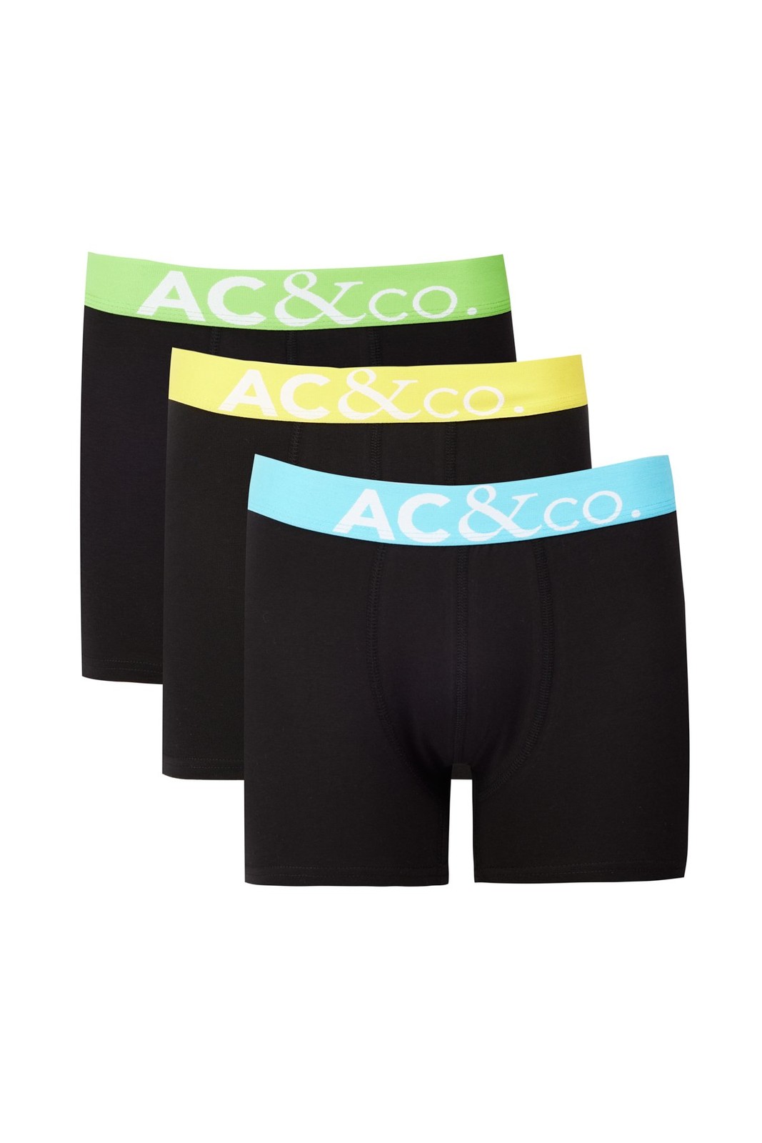 AC&Co / Altınyıldız Classics Men's Black Cotton Flexible 3-Pack Boxer