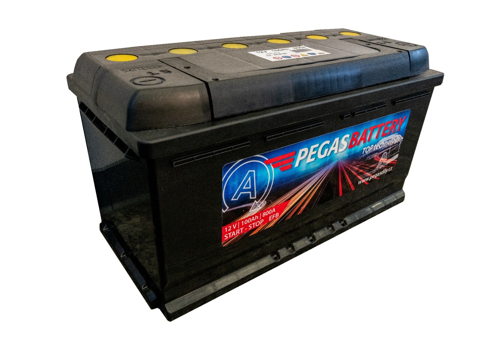 Autobaterie Pegas Battery START-STOP 100 Ah , 800 A, pravá