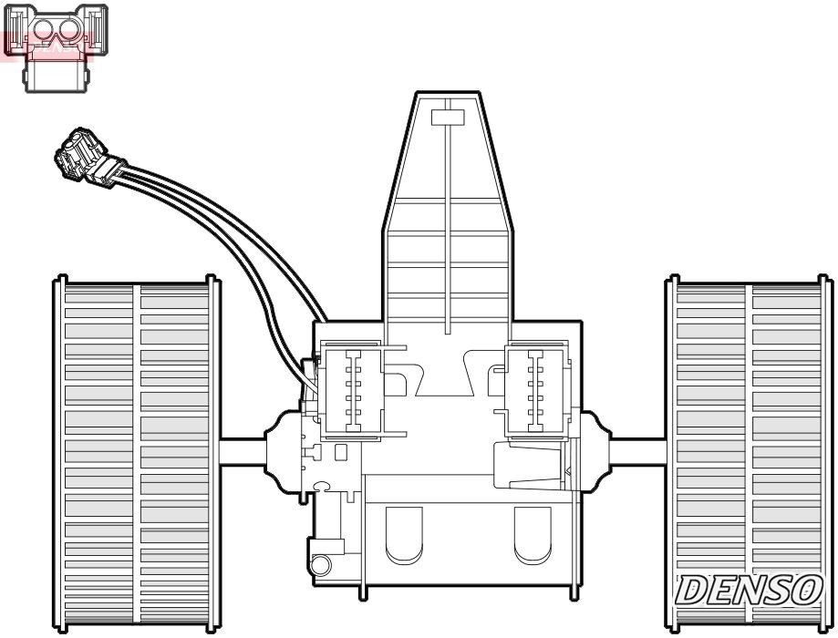 vnitřní ventilátor DENSO WYPRZEDA˝ DEA05009