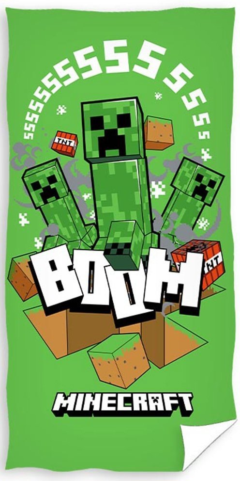 Dětská osuška Minecraft Creeper Boom