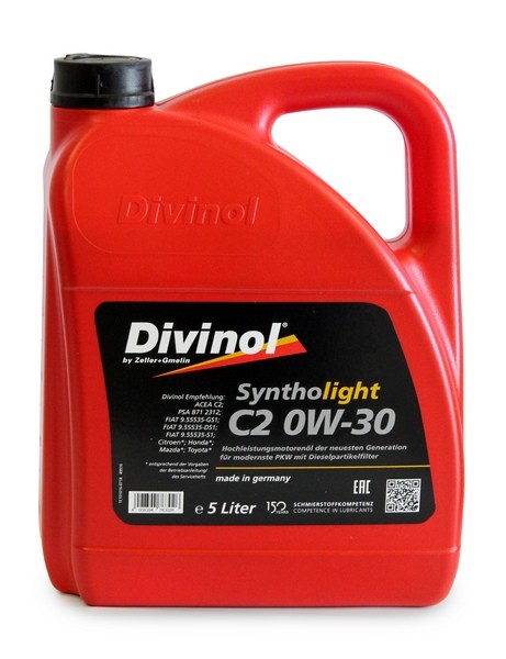Motorový olej 0W-30 DIVINOL Syntholight C2 - 5L
