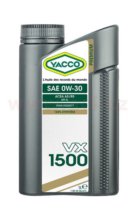Motorový olej 0W-30 YACCO VX 1500 - 1L