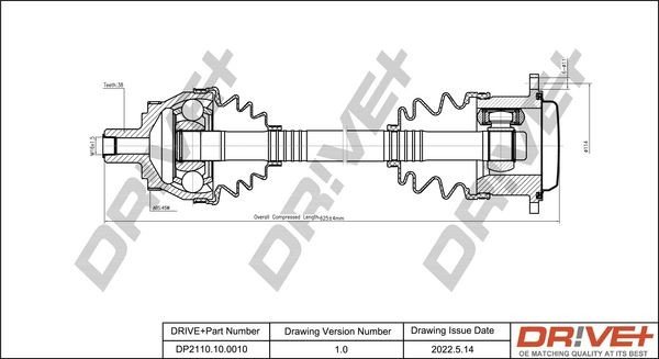 Hnací hřídel DRIVE DP2110.10.0010