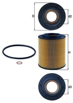 Olejový filtr KNECHT WYPRZEDA˝ OX 154/1D
