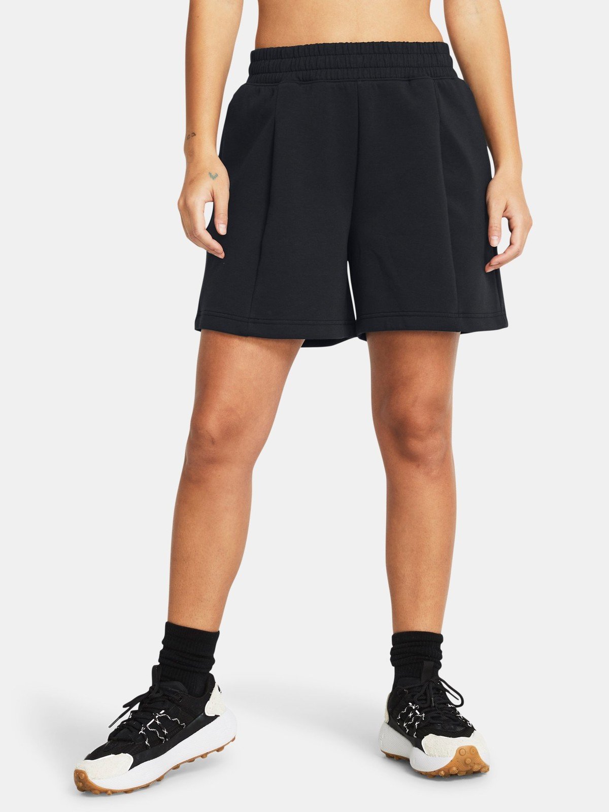 Under Armour Kraťasy Unstoppable Flc Pltd Short-BLK - Dámské