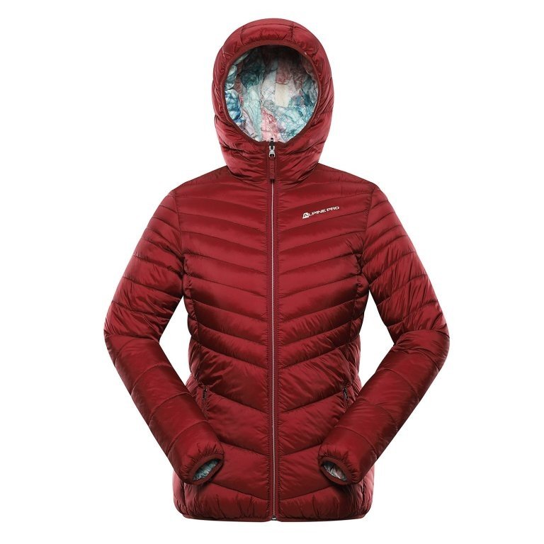 ALPINE PRO Dámská oboustranná bunda hi-therm EROMA merlot varianta pb XS