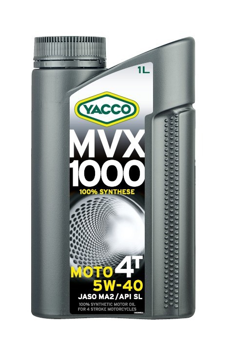 Motorový olej 5W-40 YACCO MVX 1000 4T - 1L