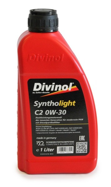 Motorový olej 0W-30 DIVINOL Syntholight C2 - 1L