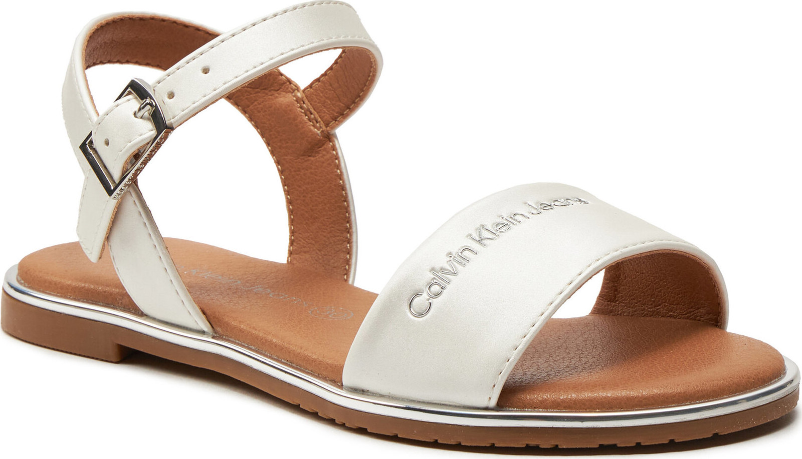 Sandály Calvin Klein Jeans Flat Sandal V3A2-80824-1688 M Off White 530