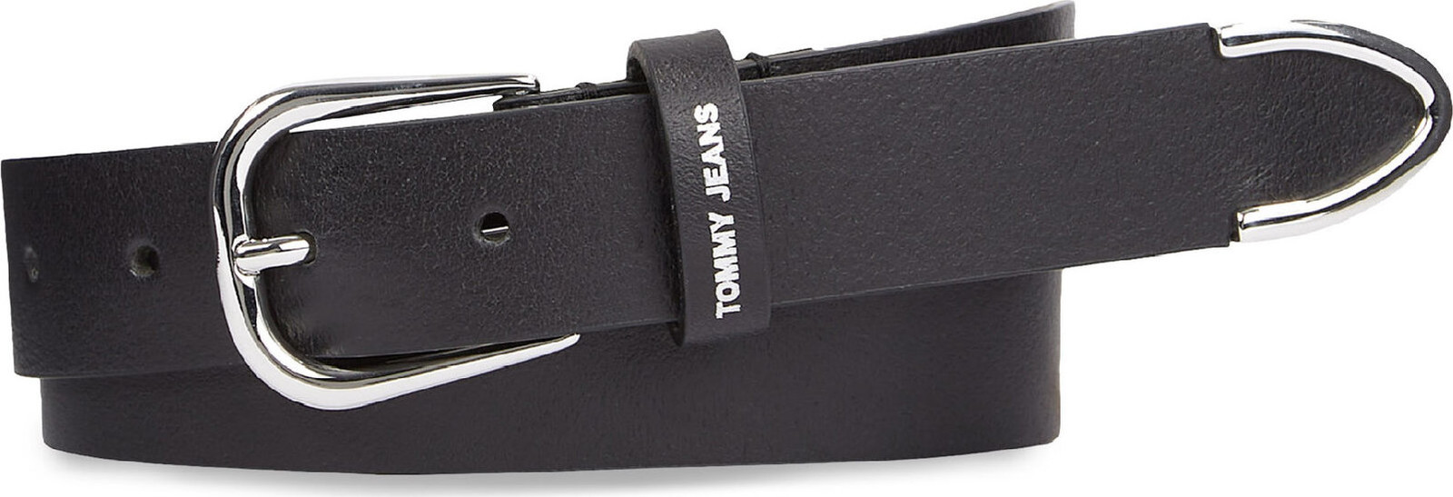 Dámský pásek Tommy Jeans Tjw Elevated Leather 3.0 AW0AW15963 Black BDS