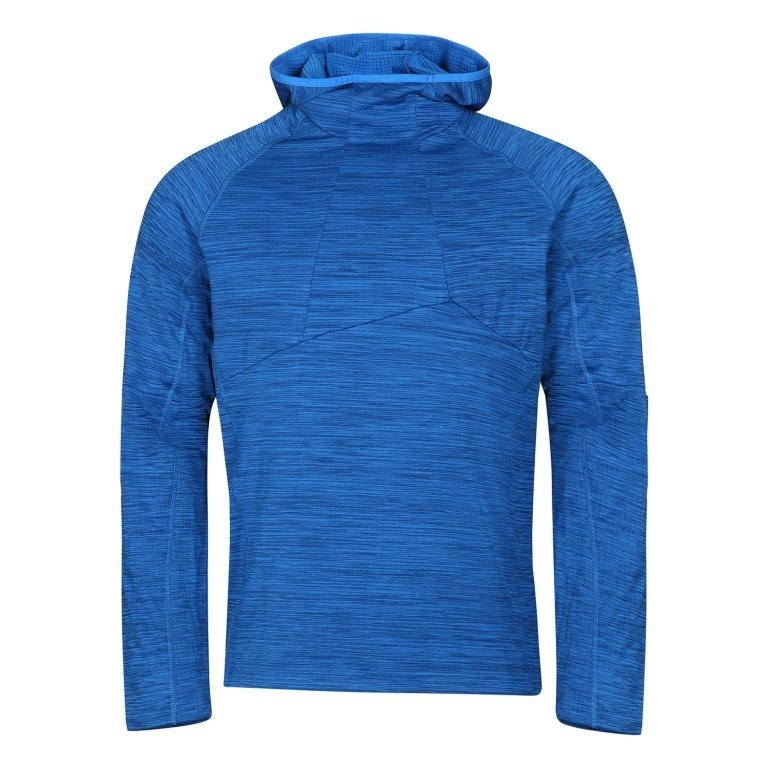 ALPINE PRO Pánská rychleschnoucí mikina GORF electric blue lemonade XXXL