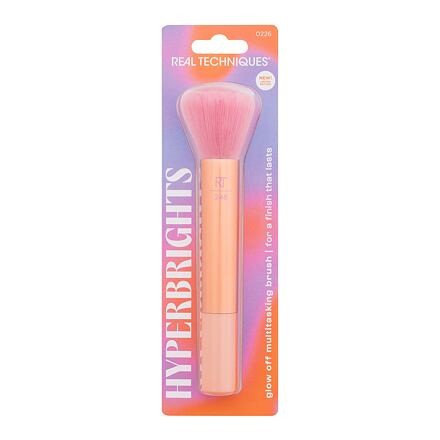 Real Techniques Hyperbrights Glow Off Multitasking Brush štětec na make-up a pudr odstín oranžová