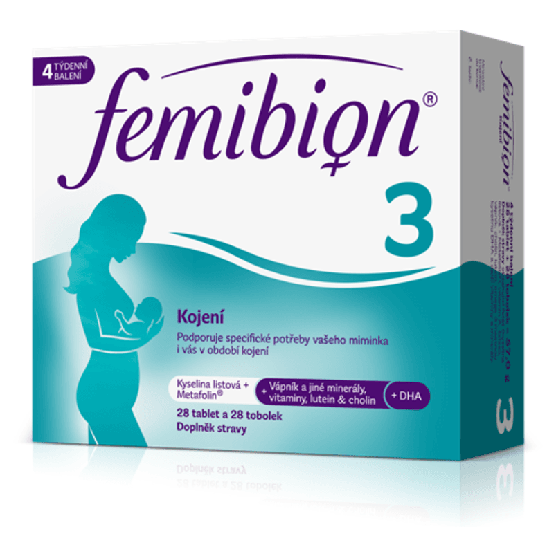 FEMIBION 3 Kojení 28 tablet + 28 tobolek, poškozený obal