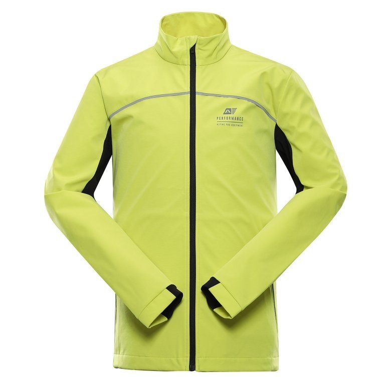 ALPINE PRO Pánská softshellová bunda GEROC sulphur spring XXXL