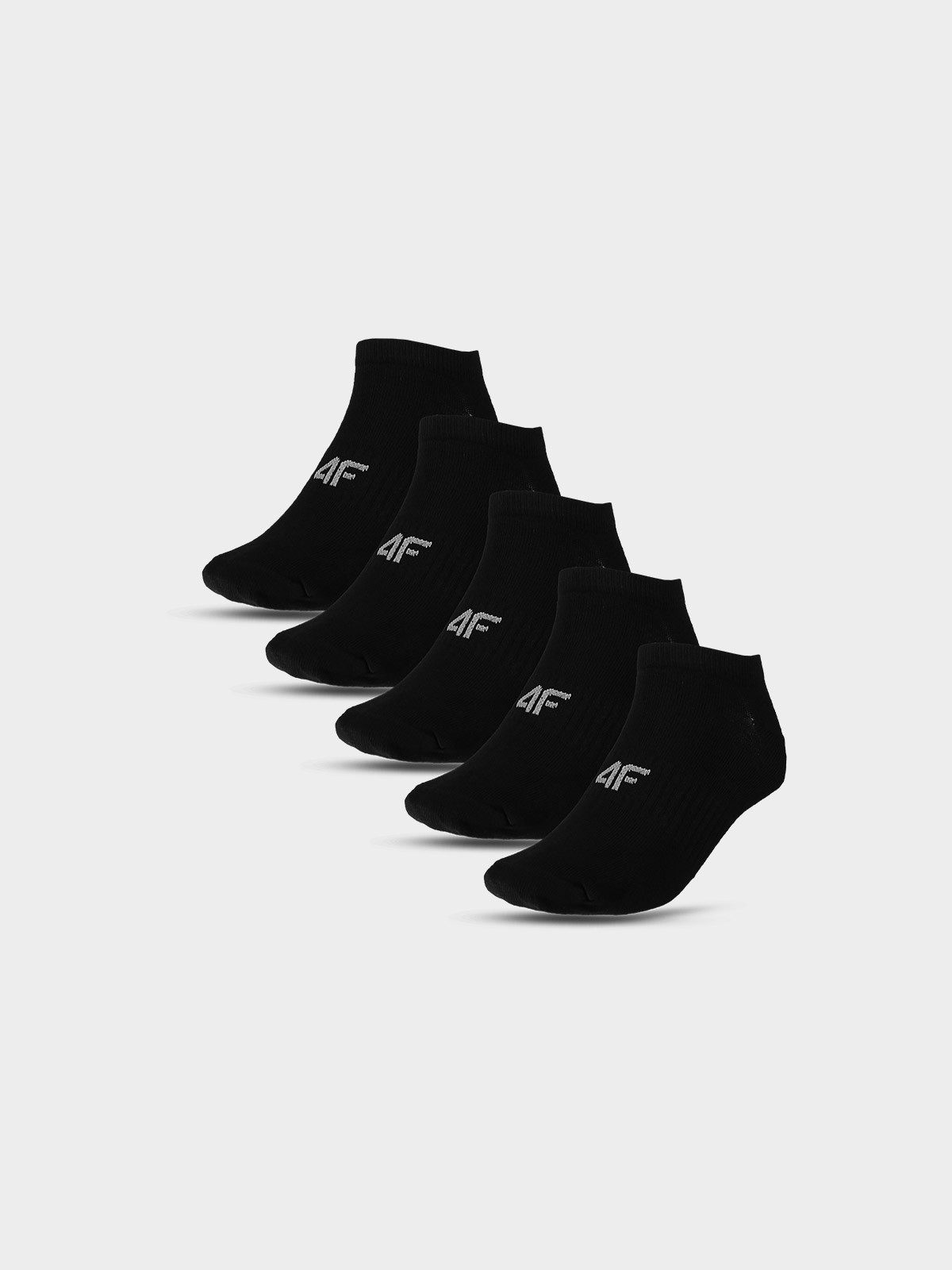 Dámské kotníkové ponožky casual (5-pack) - bílé