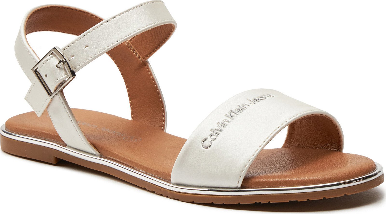 Sandály Calvin Klein Jeans Flat Sandal V3A2-80824-1688 S Off White 530