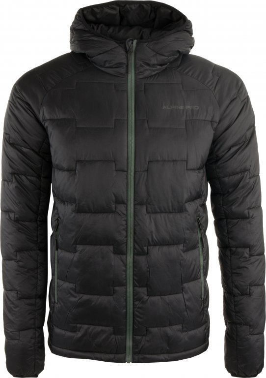 ALPINE PRO Pánská bunda HUREM black XXXL