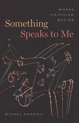 Something Speaks to Me: Where Criticism Begins (Chaouli Michel)(Paperback)