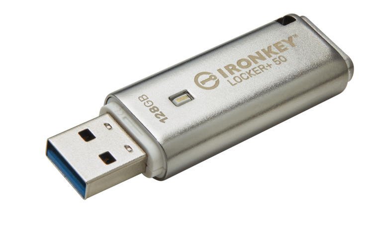 KINGSTON 256GB IronKey Locker Plus 50 AES Encryption, USBtoCloud