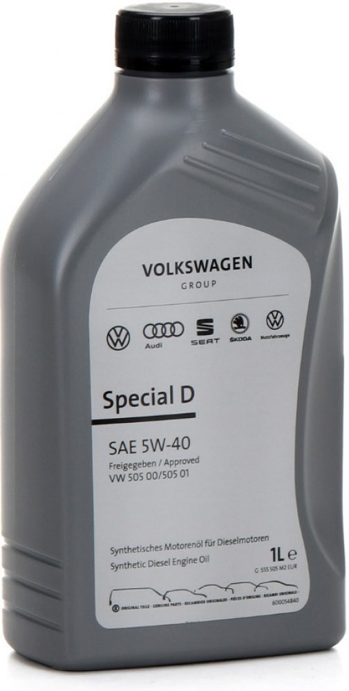 Motorový olej 5W-40 Vag Oil VW 505.00/505.01 Special D - 1L