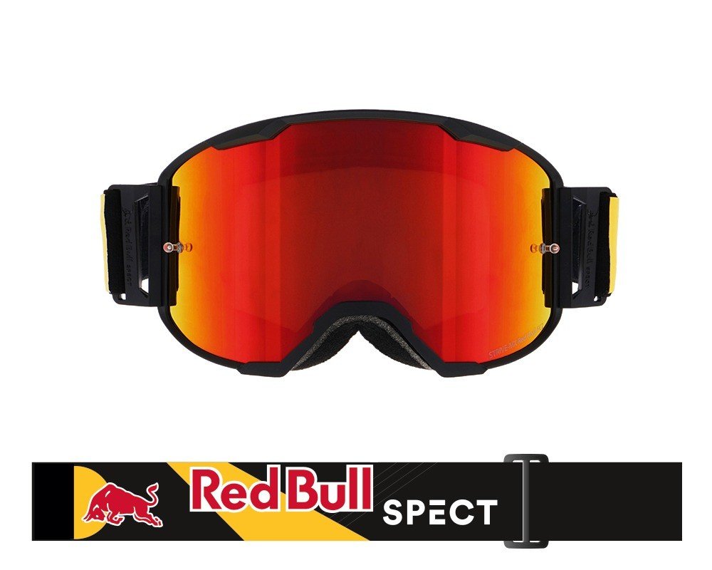 brýle STRIVE, RedBull Spect (černé mátné, plexi červené zrcadlové)