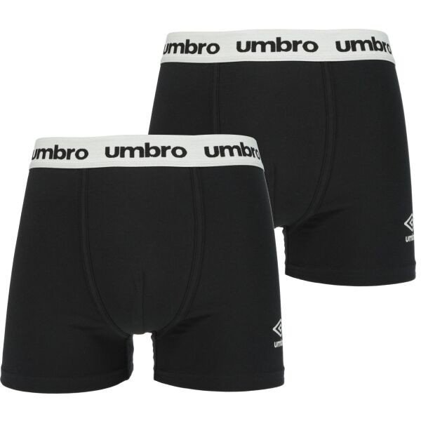 Umbro BOXER SHORT 2 PACK Pánské boxerky, černá, veľkosť S