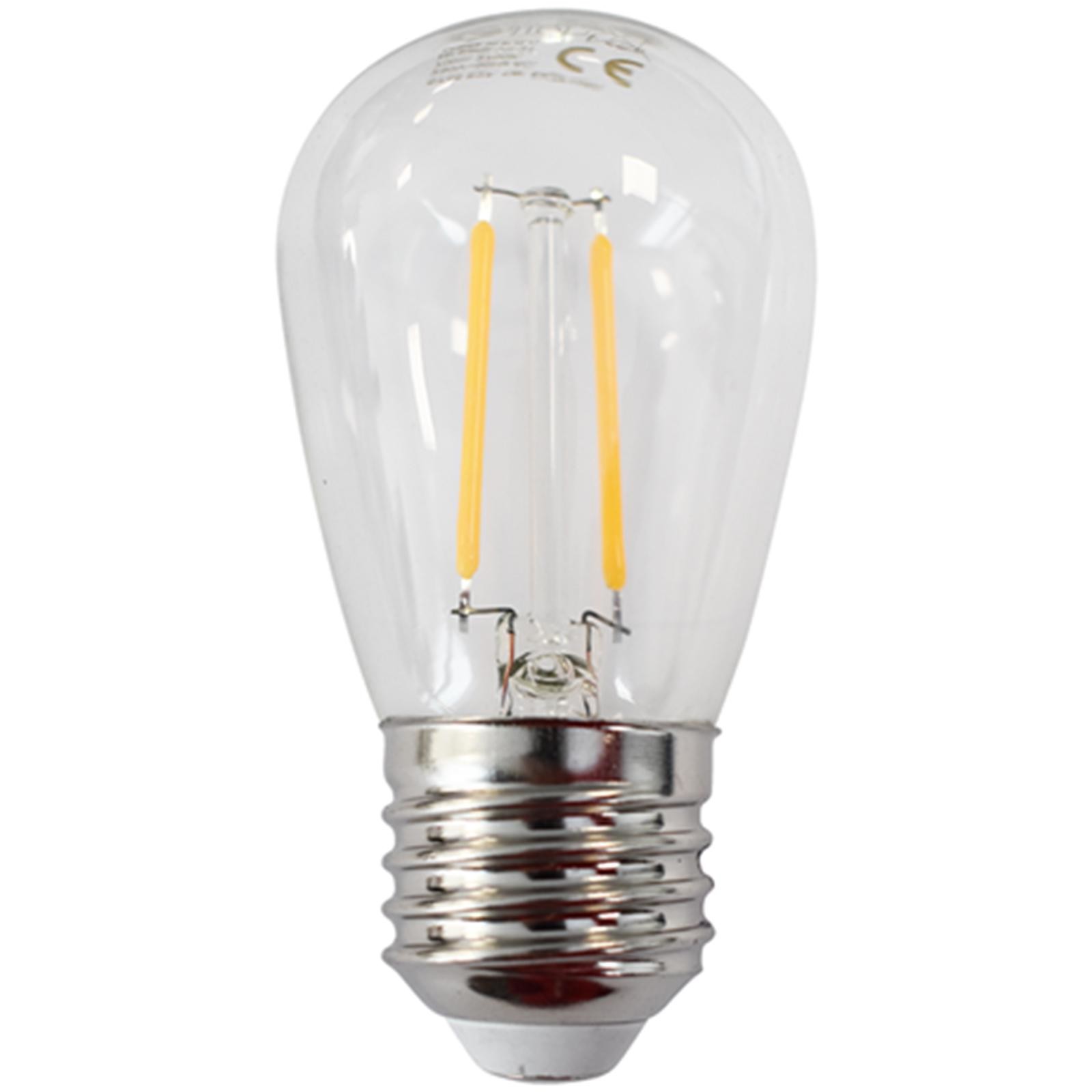 MILAGRO LED žárovka LED E27 ST45 1W 70lm 2700K Teplá bílá 270° Filament do Girlandy