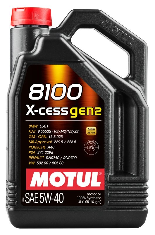 Motorový olej 5W-40 MOTUL 8100 Gen 2 - 4L