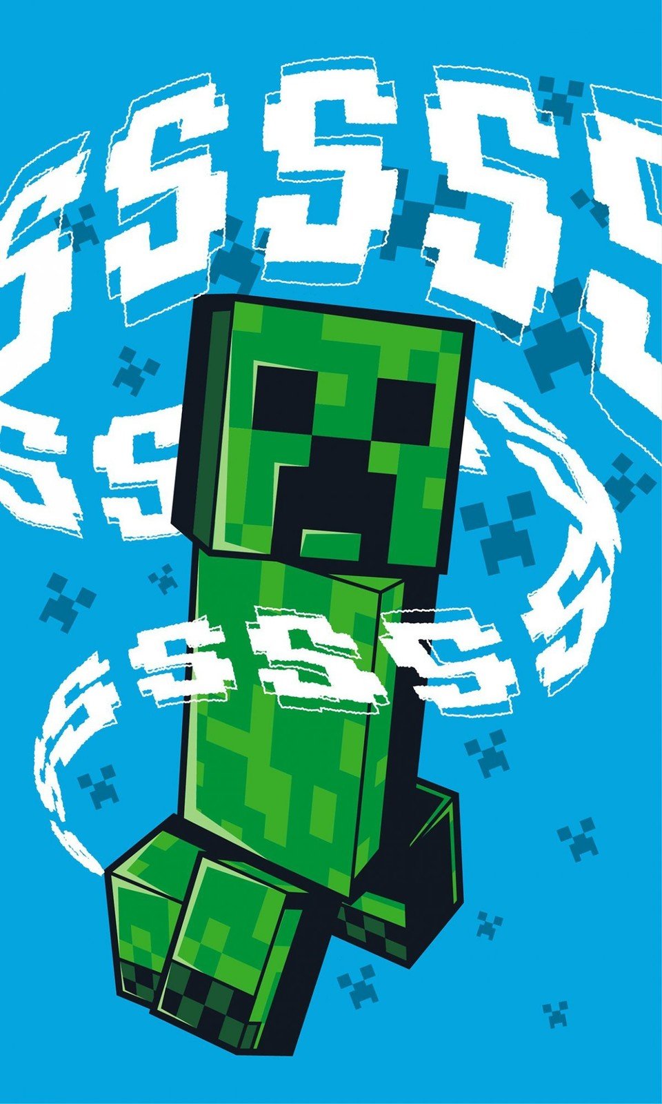 Dětský ručník Minecraft Creeper Explode 30x50 cm