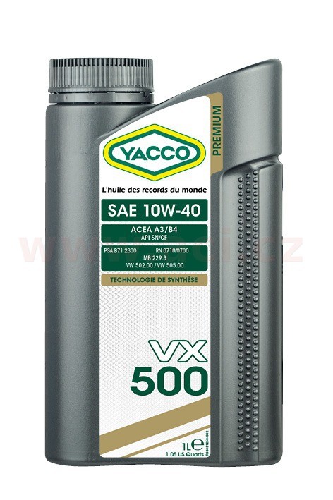 Motorový olej 10W-40 YACCO VX 500 - 1L