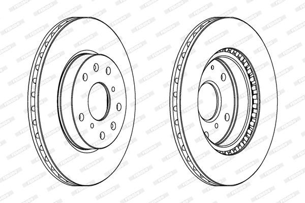 Brzdový kotouč FERODO DDF1620C
