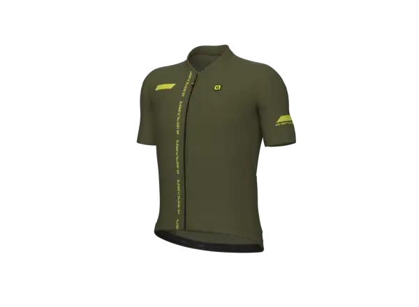 Alé PR-E Follow Me pánský cyklistický dres krátký rukáv Military Green vel. M