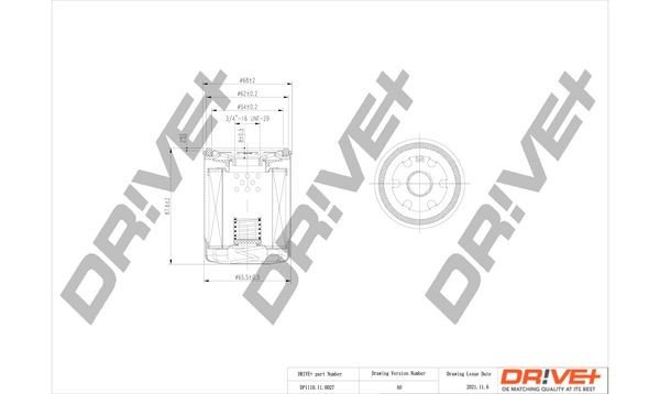 Olejový filtr DRIVE DP1110.11.0027