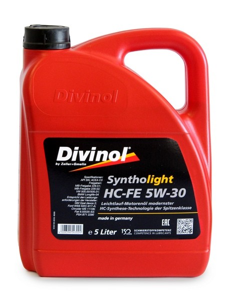 Motorový olej 5W-30 DIVINOL Syntholight HC-FE 5W-30 - 5L