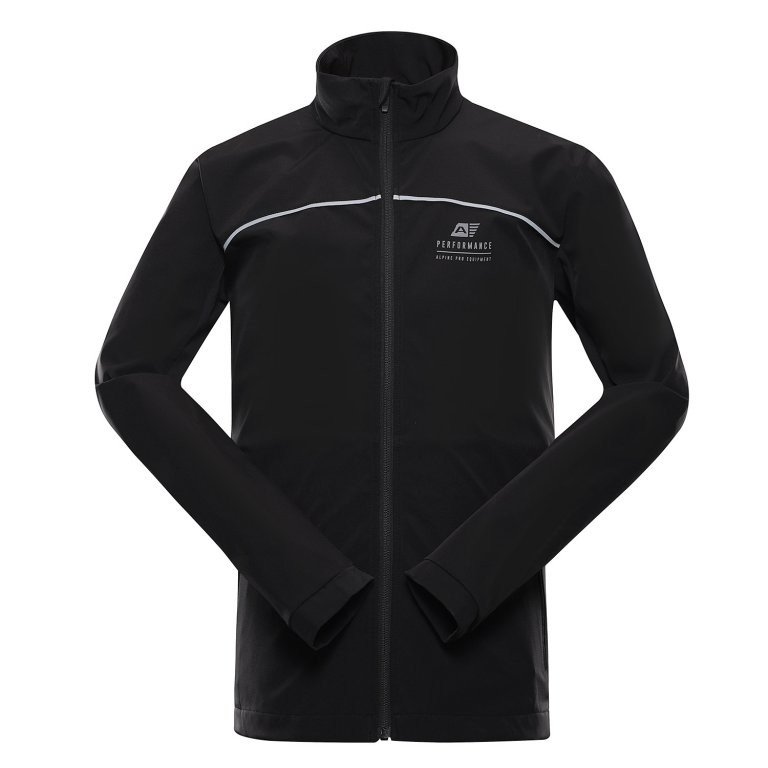 ALPINE PRO Pánská softshellová bunda GEROC black XXXL