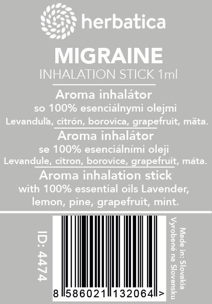 Nosní inhalátor Migréna - 1ml - Herbatica