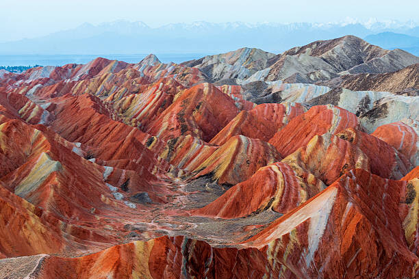Ratnakorn Piyasirisorost Umělecká fotografie Colorful mountain in Danxia landform in, Ratnakorn Piyasirisorost, (40 x 26.7 cm)
