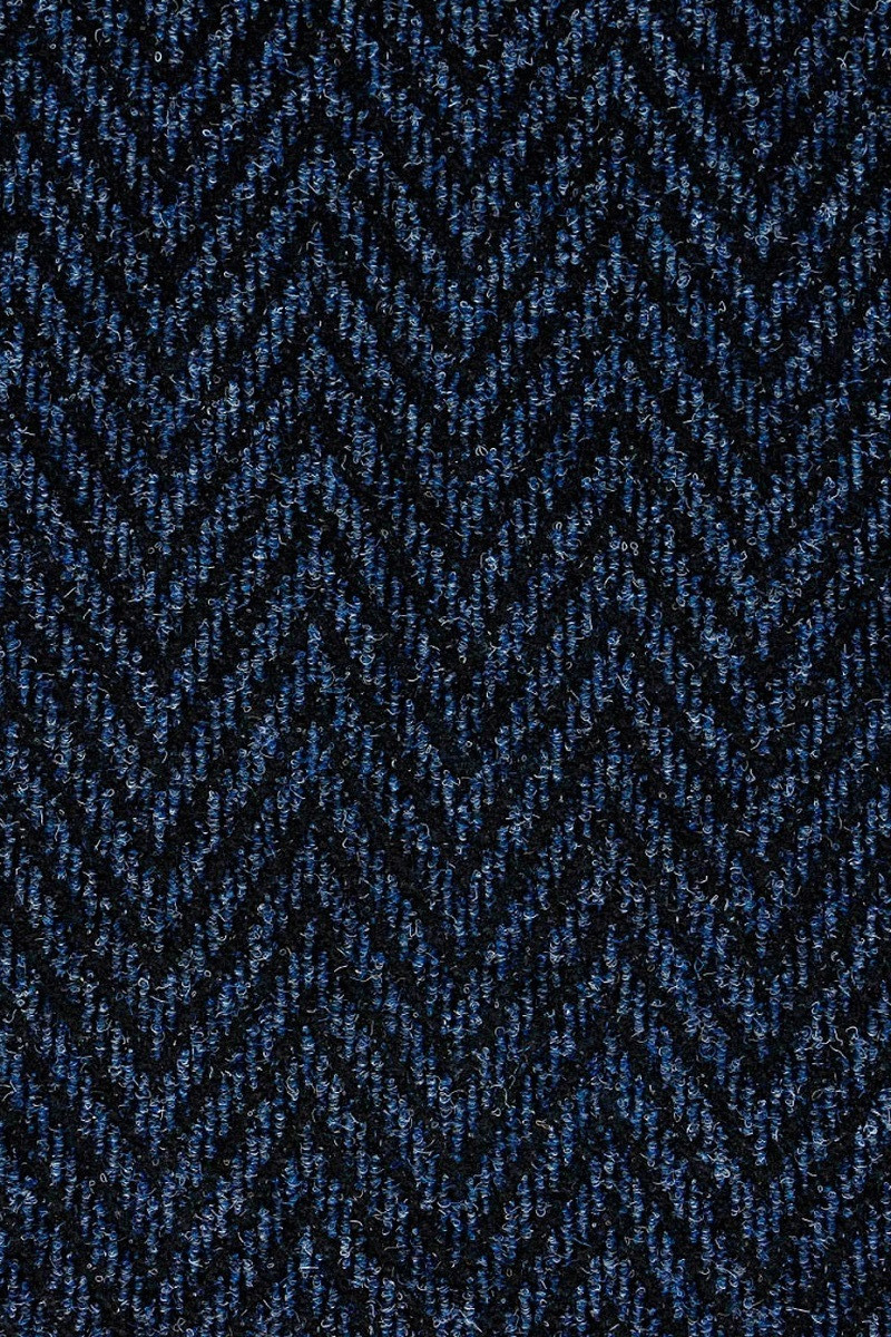 AKCE: 110x240 cm Čistící zóna Boomerang 36 modrá - Rozměr na míru cm Podlahové krytiny Vebe - rohožky