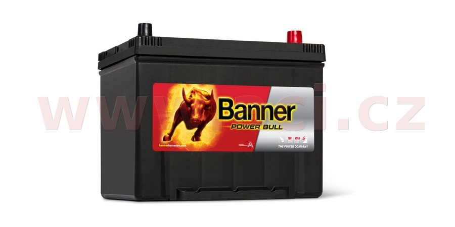 80Ah baterie, 640A, pravá BANNER Power Bull 260x174x200(222)