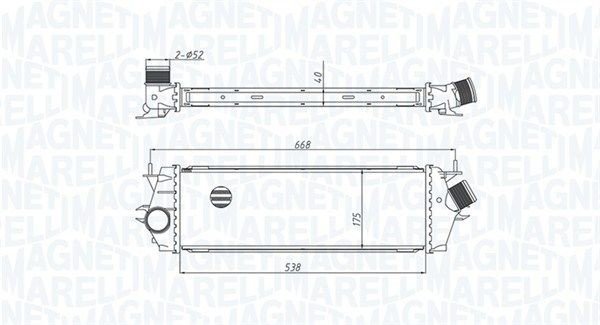 Chladič turba MAGNETI MARELLI 351319205340