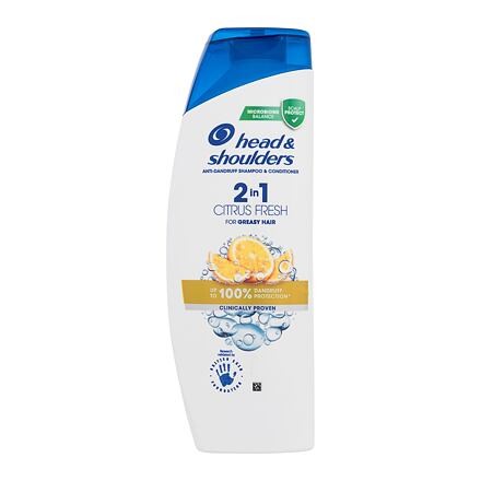Head & Shoulders Citrus Fresh 2in1 šampon a kondicionér na mastné vlasy a lupy 400 ml unisex