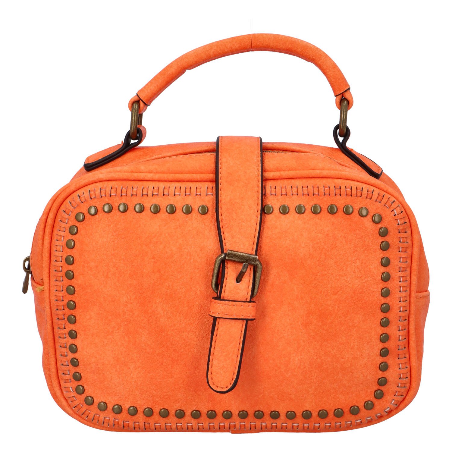 Krásná koženková crossbody kabelka Espaňa, oranžová