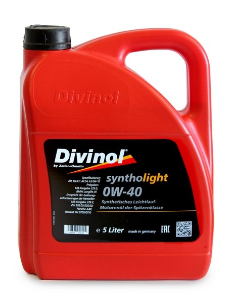 Motorový olej 0W-40 DIVINOL Syntholight - 5L