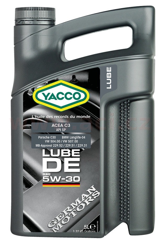 Motorový olej 5W-30 YACCO LUBE DE - 5L