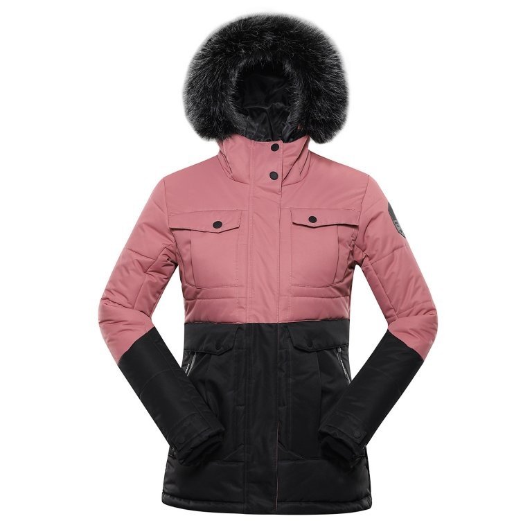 ALPINE PRO Dámská bunda s membránou ptx EGYPA dusty rose XXL