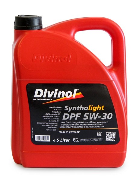 Motorový olej 5W-30 DIVINOL Syntholight DPF - 5L