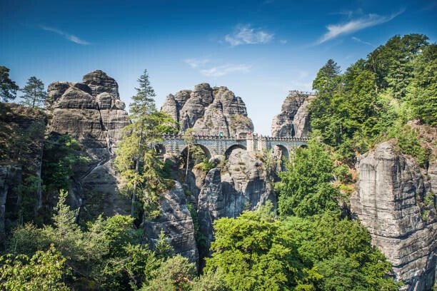 Radoslaw Maciejewski Umělecká fotografie Bastei - a rock formation that, Radoslaw Maciejewski, (40 x 26.7 cm)