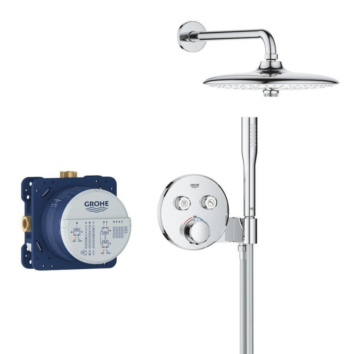 Sprchový systém Grohe Precision SmartControl včetně podomítkového tělesa chrom 34878000