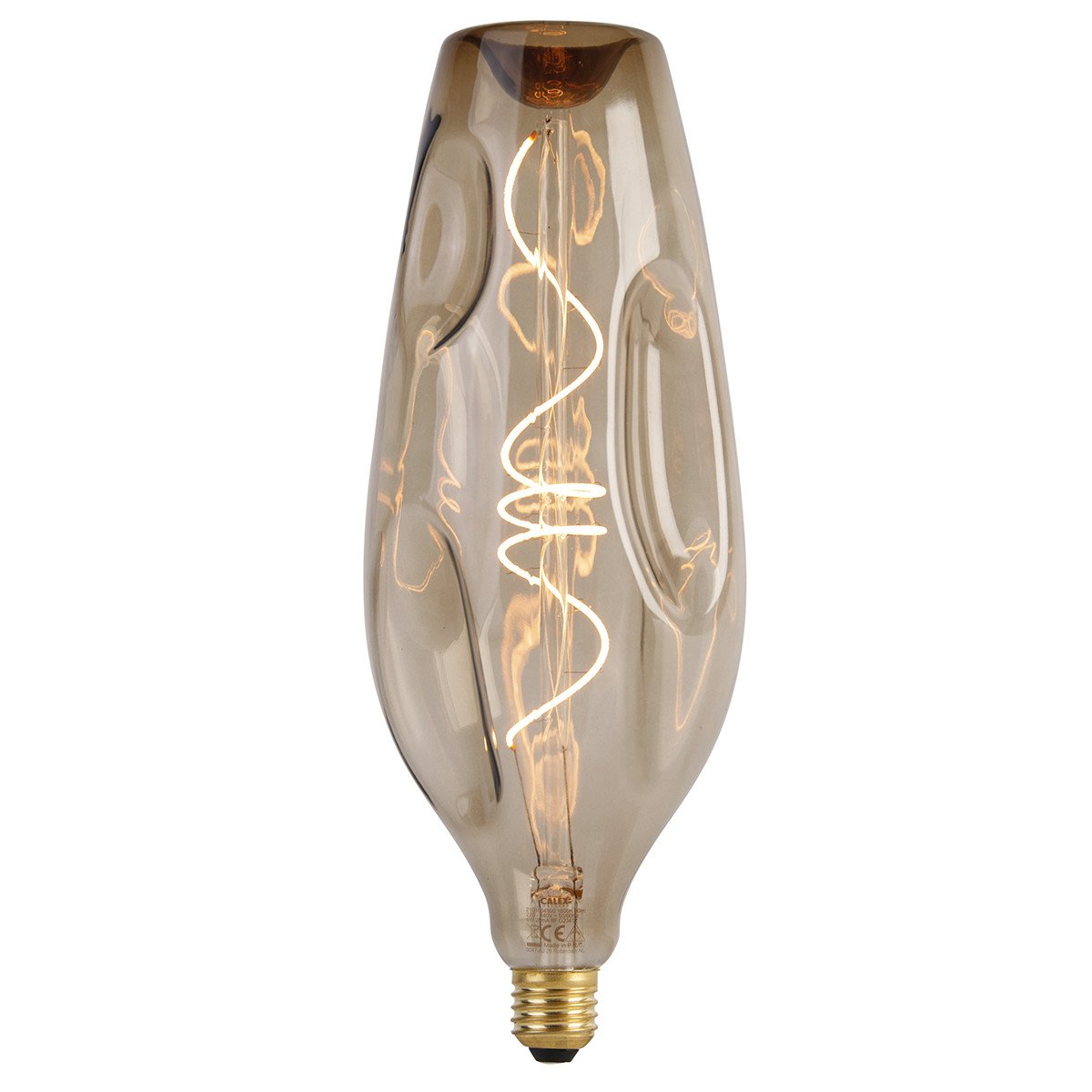 E27 dimbare LED lamp DECO bruin 4W 80 lm 1800K